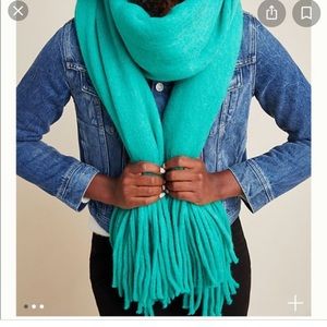 Anthropologie Mimi fringe wrap scarf NWT